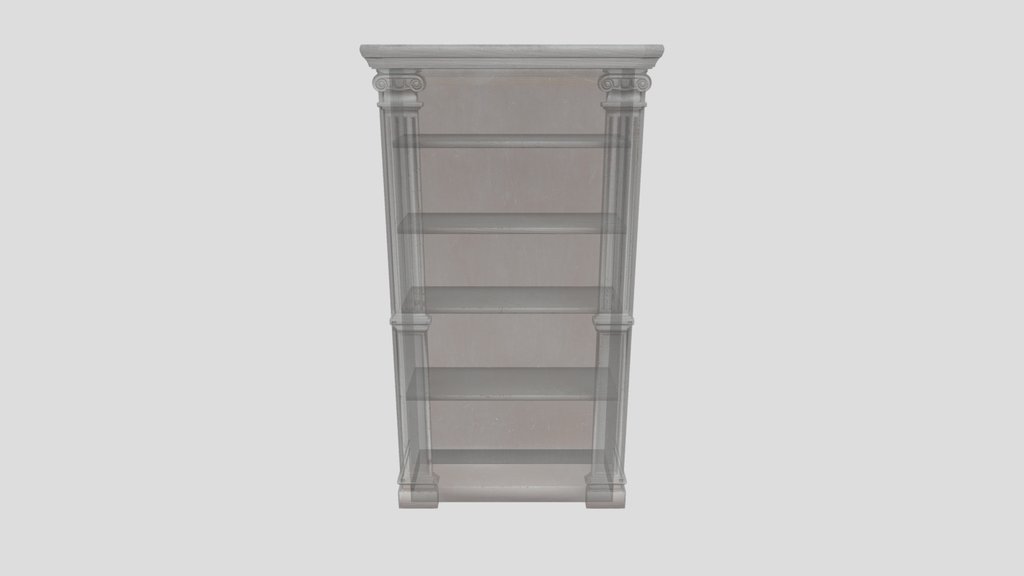 Victorian Parlor Bookcase White