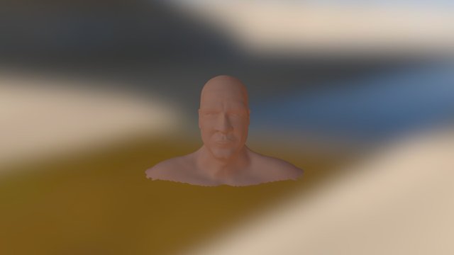 Javier Bardem Bust 3D Model