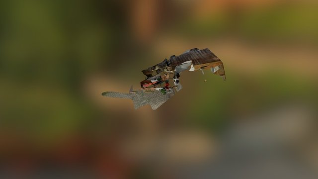 Back Stairwell Obj 3D Model