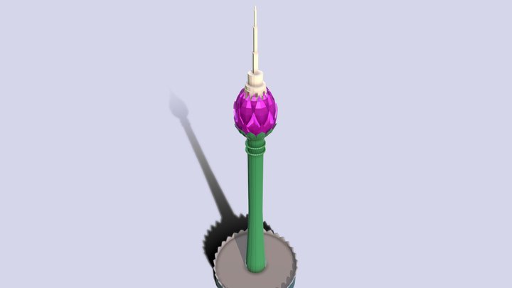 Lotus Tower - Nelum Kuluna 3D Model