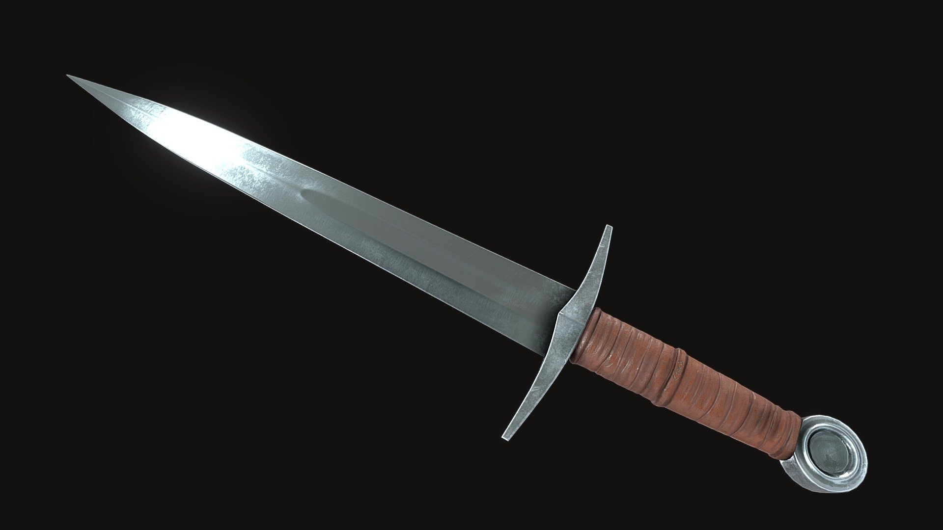 Medieval Dagger Asset - Buy Royalty Free 3D model by Dan Hardo ...