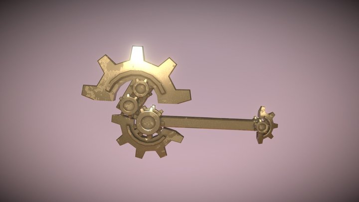 Gear Axe 3D Model