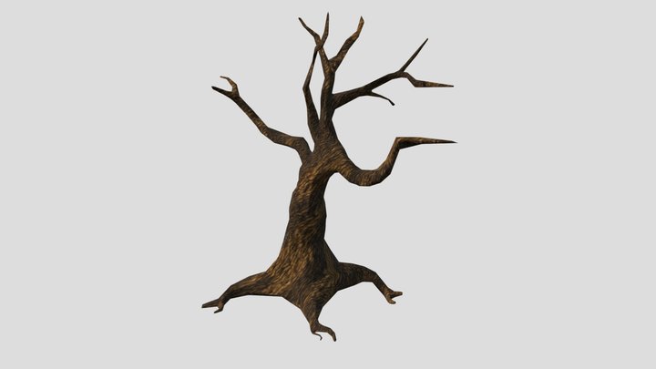 Low Poly: Dead Tree 3D Model