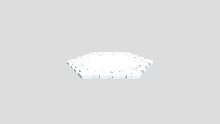 Tampa de dado eletrônico 3D Model