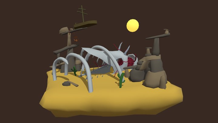 1IGP18_E_Tikhonov_Timur_SimpleScene 3D Model