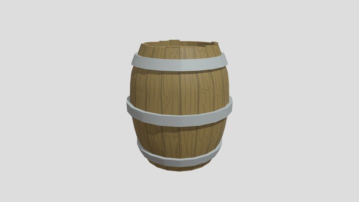 Barrel Finished Uwu 3D Model