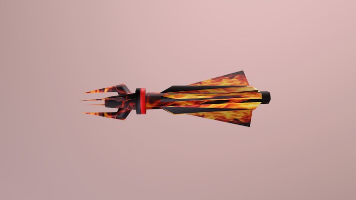 Fire Arrow 3D Model
