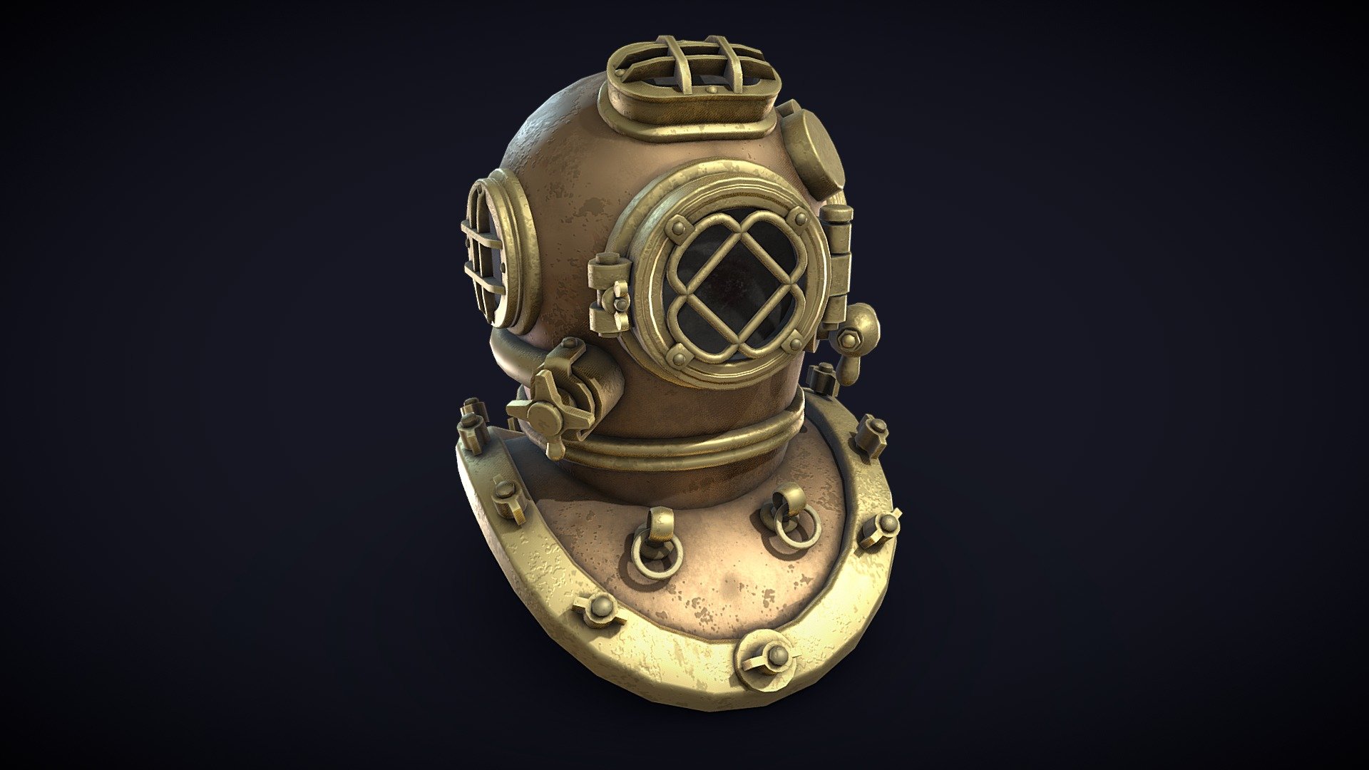 Diving Helmet Buy Royalty Free 3D model by 3DMesher [ade1236