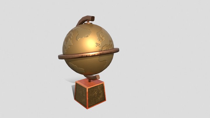 Old fashioned globe 3D Model