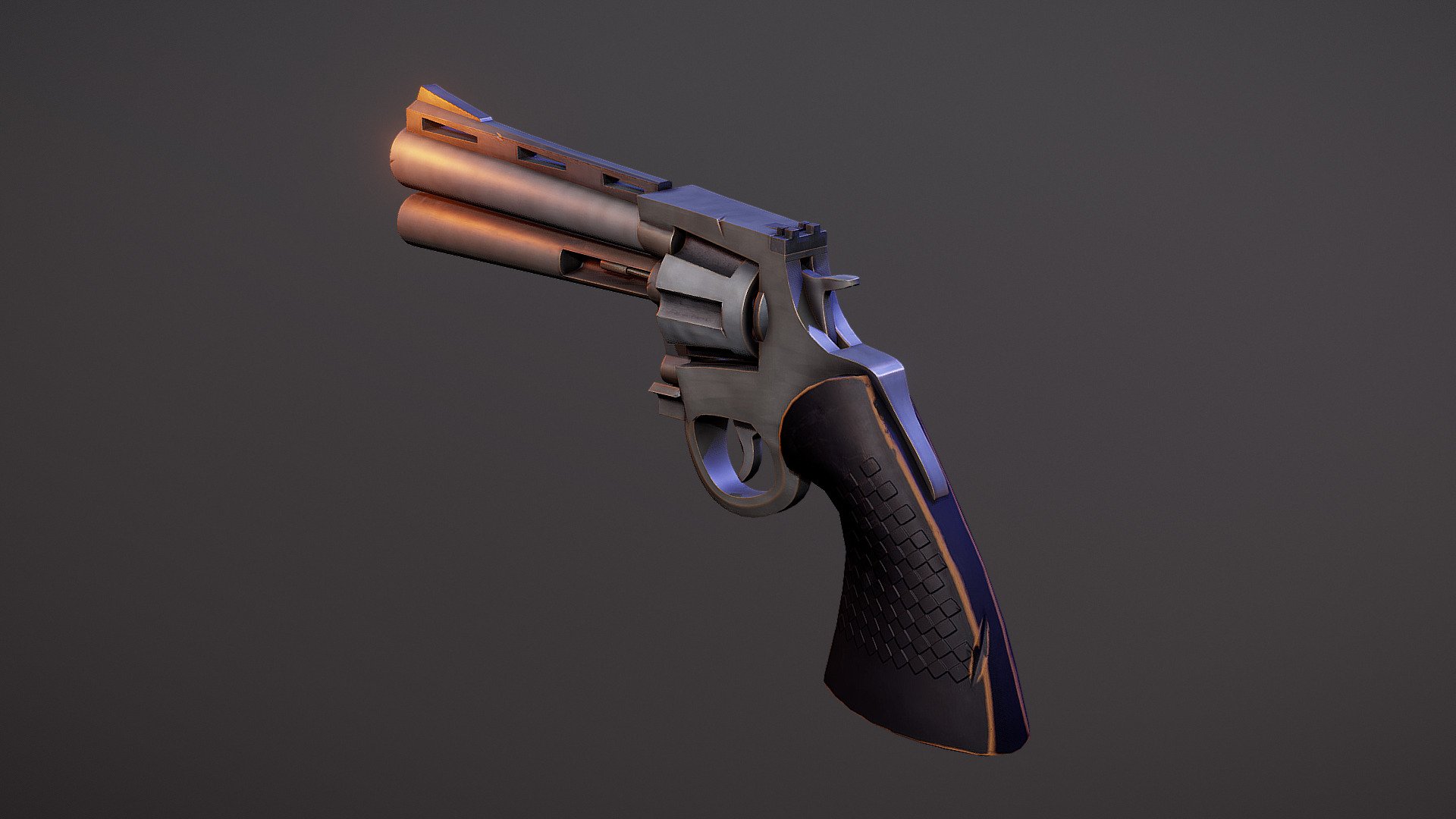 Stylized Magnum Revolver - 3D model by IdiWork [ade2ea5] - Sketchfab