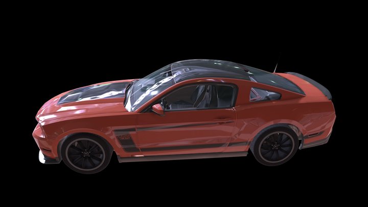 2012 Ford Mustang Boss 302 – Modello 3D gratuito STL