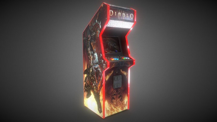 Diablo Arcade Machine 3D Model