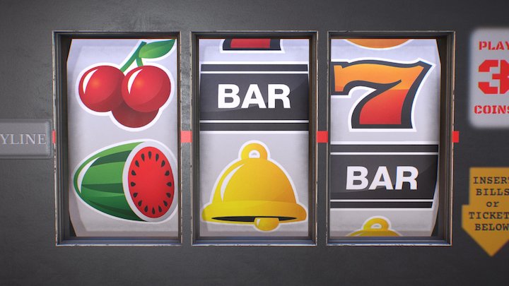 Slot Machine 3D Model