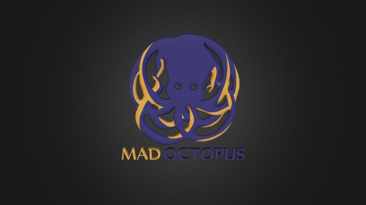 Logo Mad Octopus 3D Model