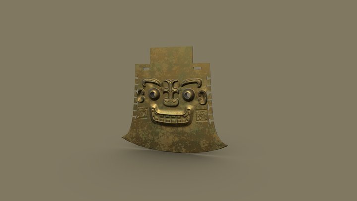 Chinese style Bronze Battle-axes 3D Model