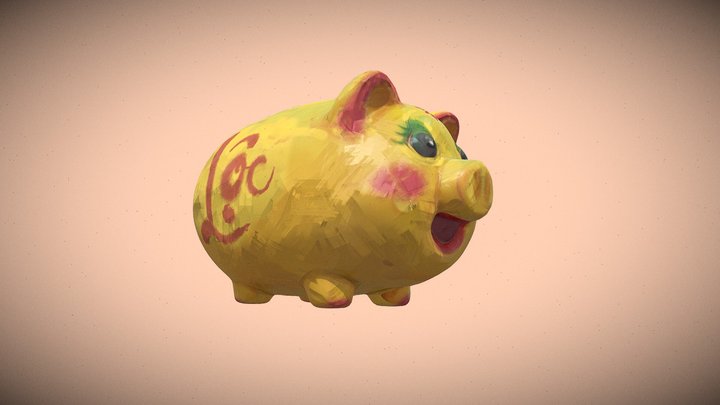 Piggy Bank 3D Model
