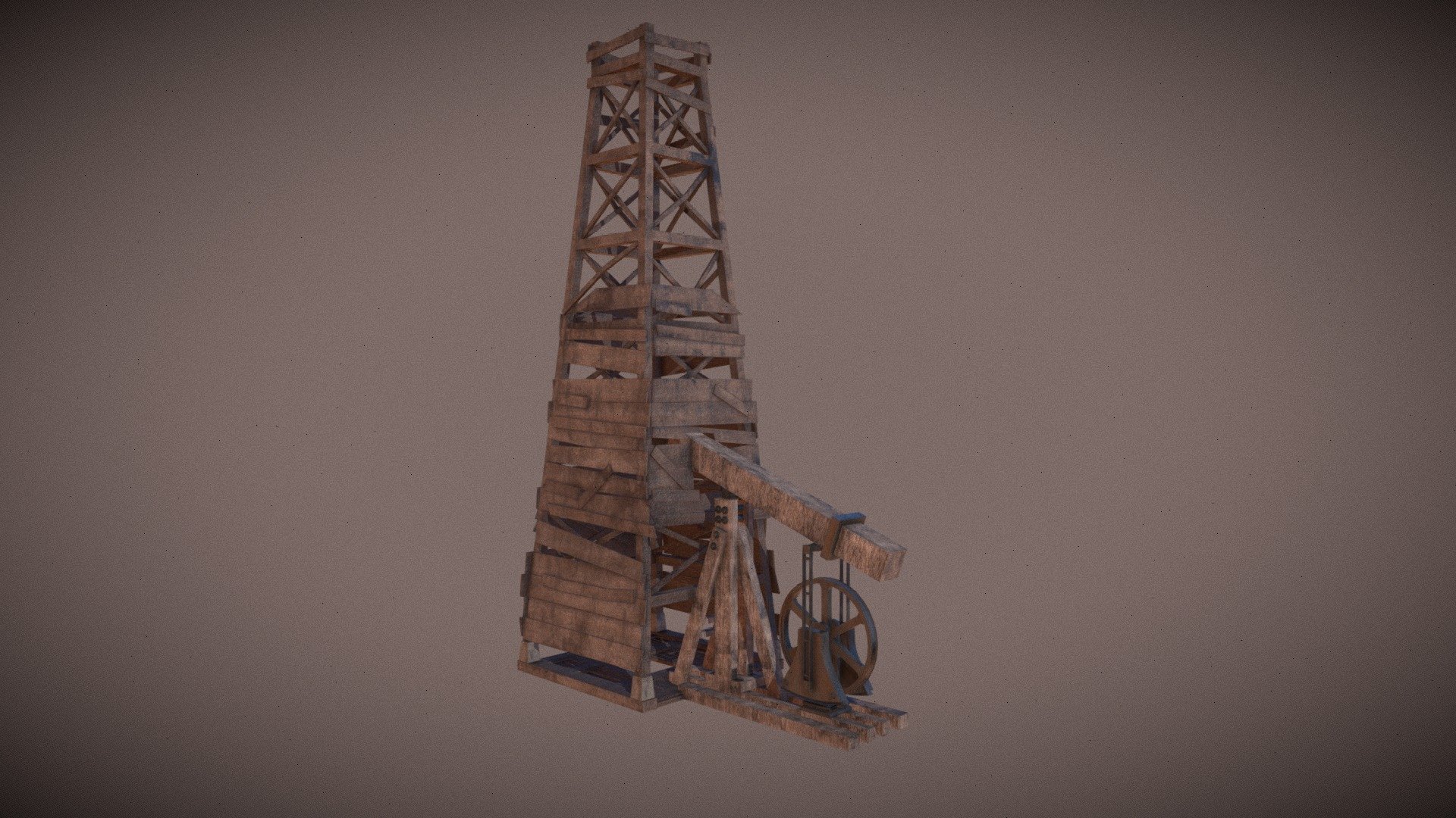 Oil Rig Early 20th Century - 3D model by inheritan [ade654f] - Sketchfab