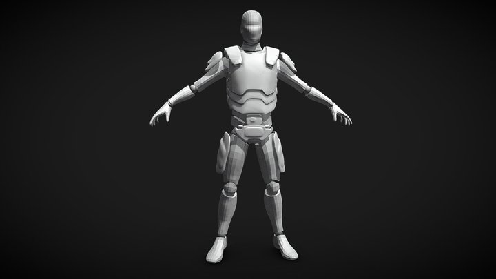 Aliens AVP Marine Set 01 3D Model