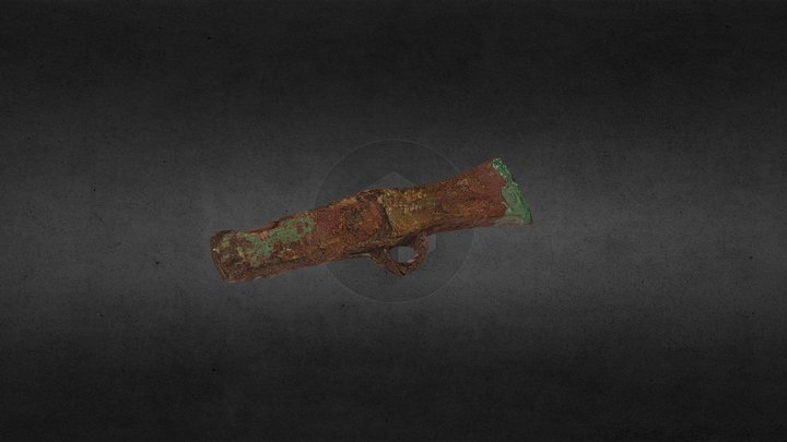 Hacha de talón y anilla 3D Model