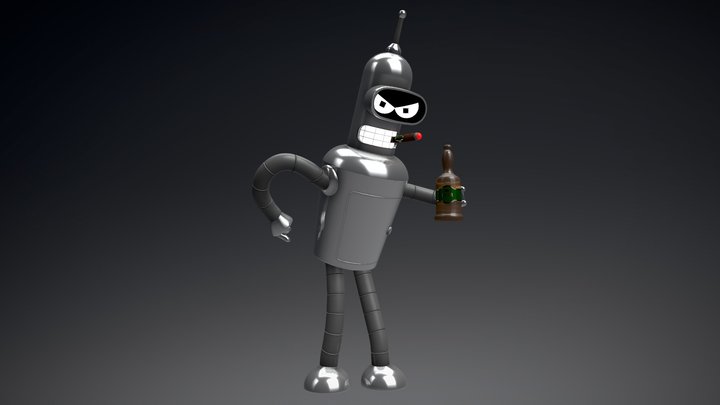 BENDER (Futurama) 3D Model