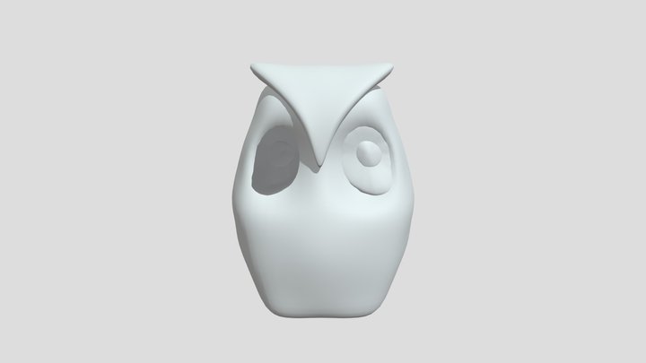 Owl Rook Rough 3D Model
