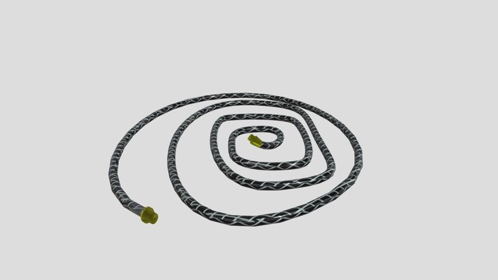 Garden Hose - Curled – Free 3D Model STL