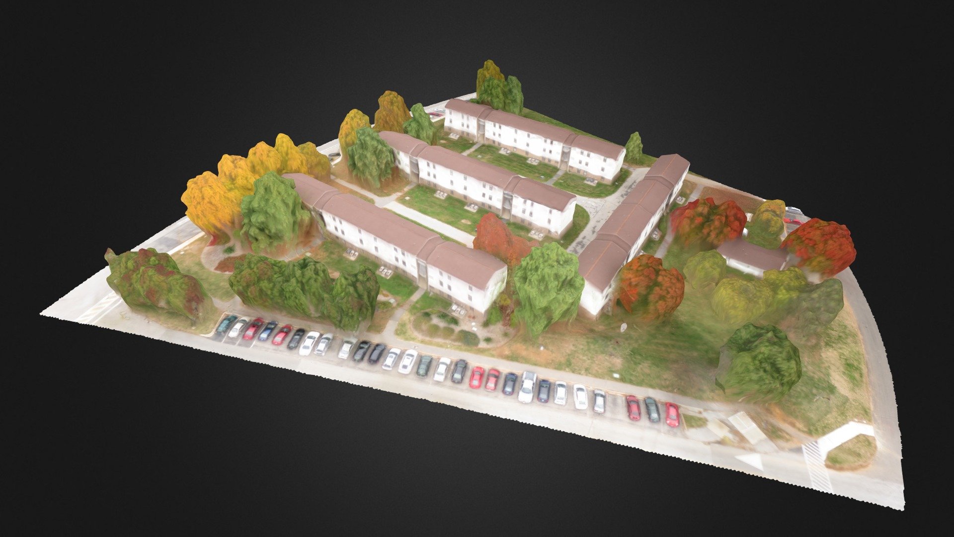 UMBC West Hill Apartments 3D model by Stephen Zidek (sgienow1