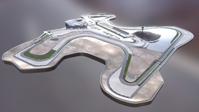 MotoGp Jerez Track 3D Model