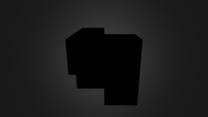 Black Puzzle Cube Part 3D Model