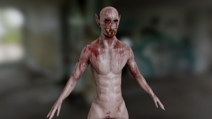 Horrific Vampire 3D Model