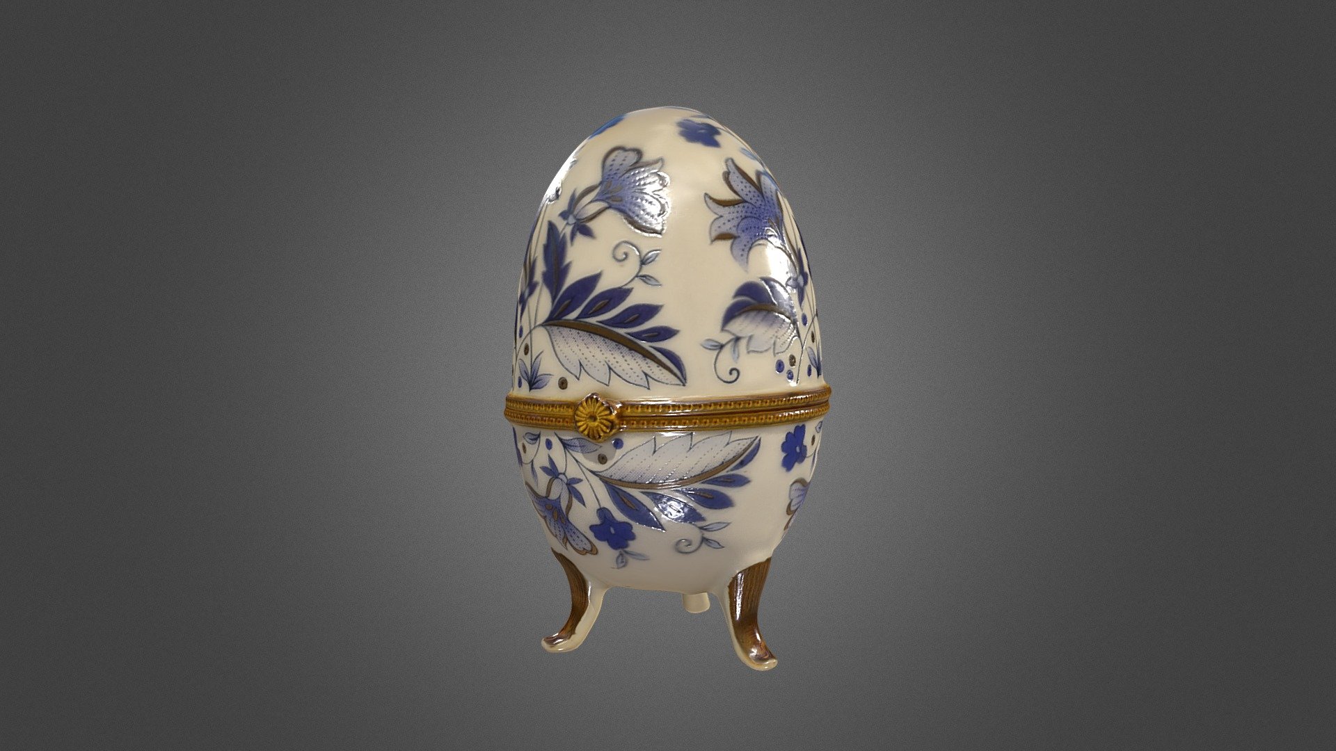 Porcelain egg — Sketchfab embed 3D viewer