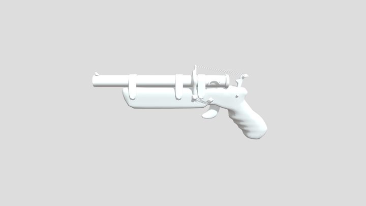 Pistolet Slash Monster 3D Model
