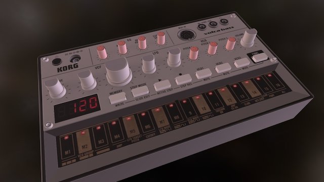 Korg Volca Bass 3D Model