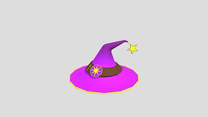 Star Witch's Hat 3D Model