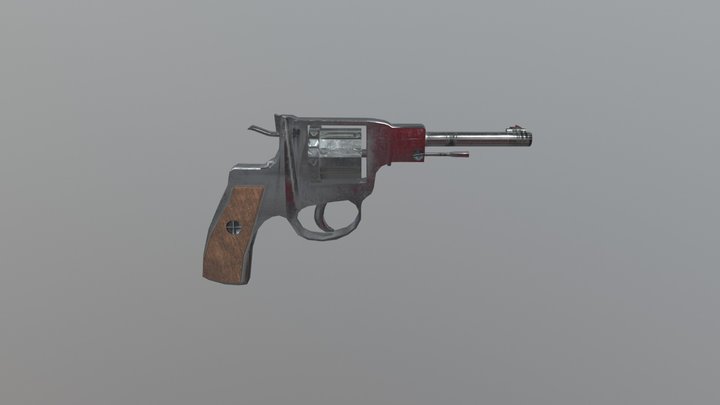 M1895 Revolver 3D Model