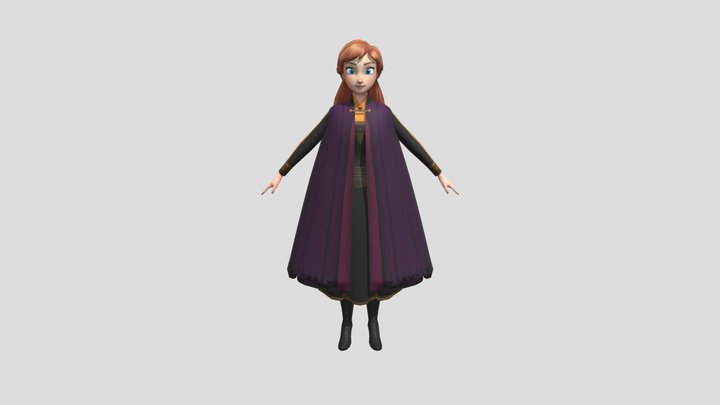 Anna Travel (Frozen) – Gratis 3D-model STL