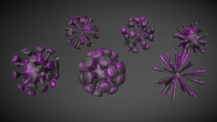 Animated Corona Viruses (BlackPink) 3D Model