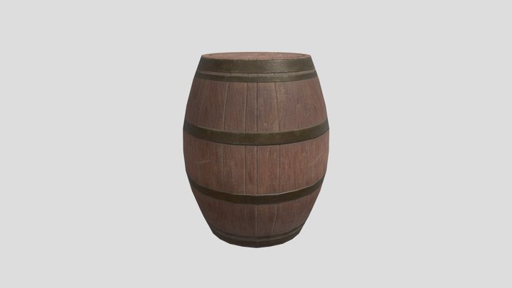 Barrel.GameDevLeg 3D Model