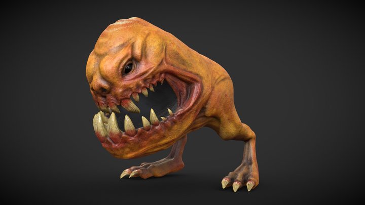 2 Legged Creature 3D Model