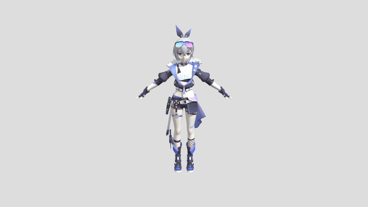 Honkai_Star_Rail [SIlver_Wolf_3D_model] (Copy) 3D Model