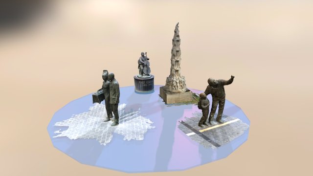 Conjunt Monuments Castellers 3D Model
