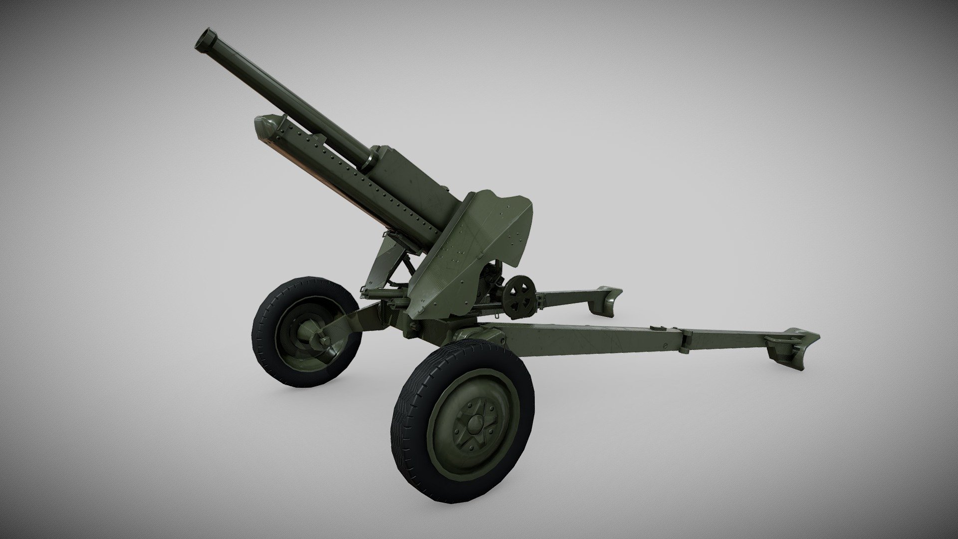 76 mm Mountain Gun M99 "2A2" 3D model by AkSdev [adf473a] Sketchfab