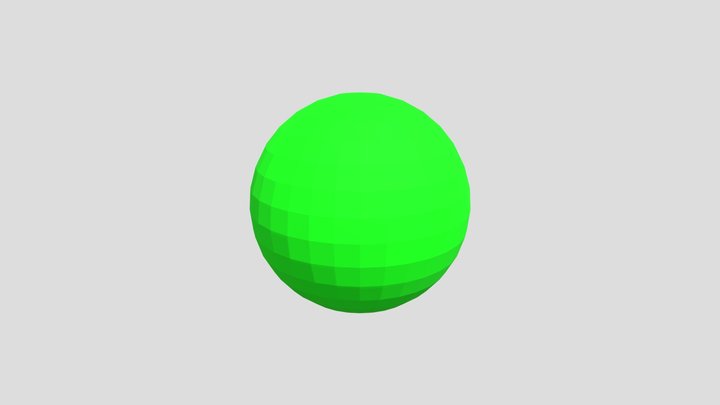 Green Ball 3D Model