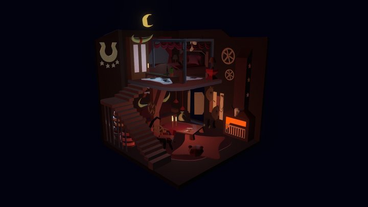 Cowboy room 3D Model