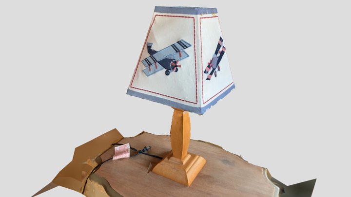 Bedroom Lamp Scan 3D Model