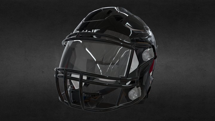 Westmoore Football Helmet 2017 3D Model