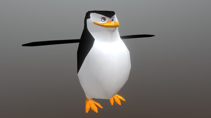 Penguin Skipper 3D Model