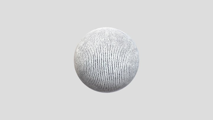 Cloth material (White) 3D Model