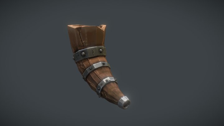 Drinking Horn 3D Model