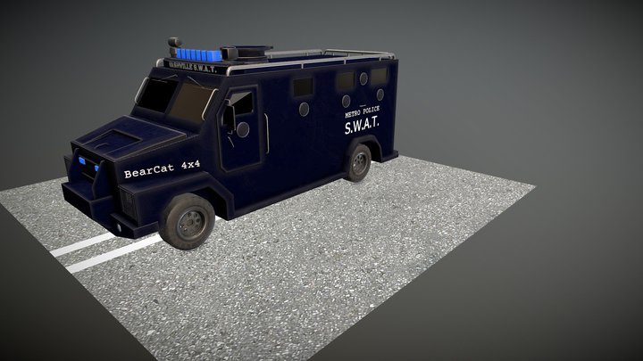 SWAT Vehicle 3D Model